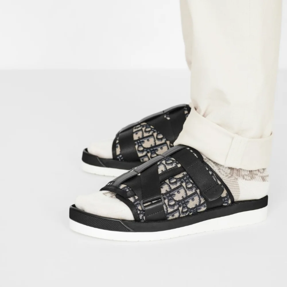 Dior | Shoes | Dior Men Alpha Sandal Oblique Jacquard Logo  display picture 1